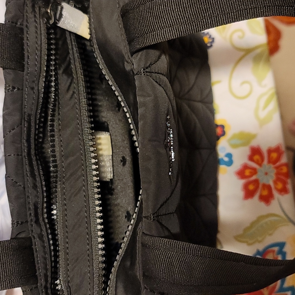 KATE SPADE NEW YORK Ellie Small Quilted Black Nylon Tote Bag - Picture 12 of 13